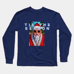 Festive Cheer: 'Tis the Season Santa' – Spread Joy with this Holiday-Inspired Design!" Long Sleeve T-Shirt